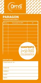 Obchodný bloček, samoprepisovací číslovaný, 2 x 50 listov 1089